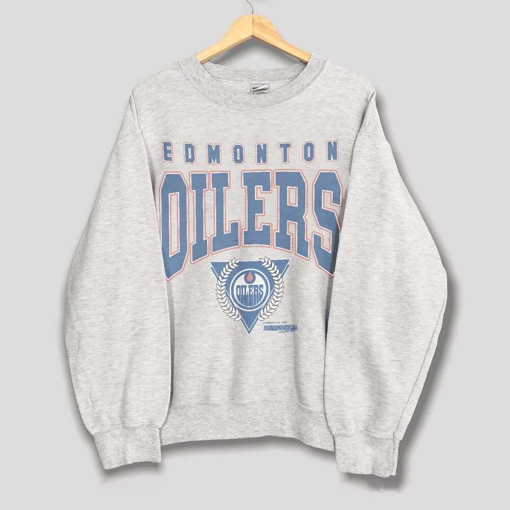Vintage Edmonton Oilers Hockey Sweatshirt, Retro NHL Edmonton Oilers Shirt Tee